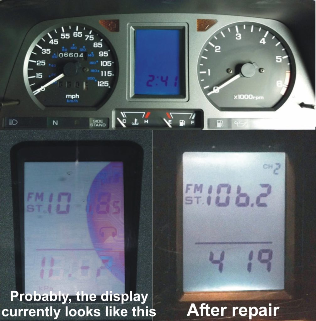 car radio lcd display repair